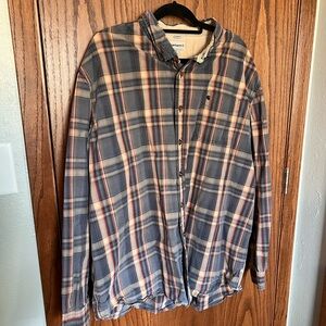 Carhartt Blue and Red Plaid Shirt Jacket